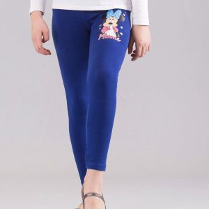 Wholesale Dark Blue Minnie Mouse Print Girls Leggings