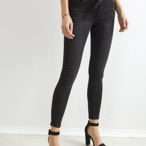 Wholesale Dark Grey High Waist Tube Jeans