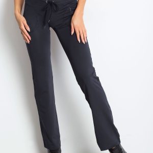 Wholesale Navy blue sports pants with sewn pocket