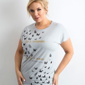 Wholesale Women's T-shirt with plus size print