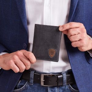 Wholesale Black and brown men's leather wallet