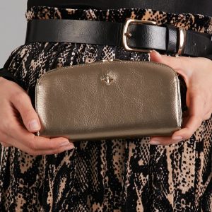 Wholesale Gold Leather Wallet For Hand