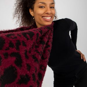 Wholesale Burgundy Black Winter Women's Chimney with Patterns