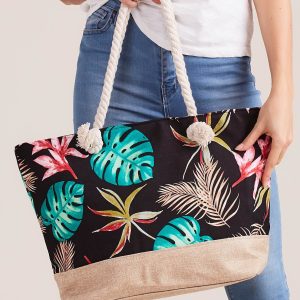 Wholesale Black bag with colorful patterns