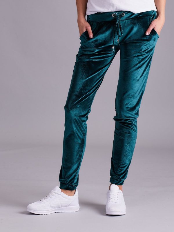 Wholesale Green velour pants