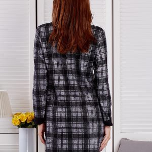 Wholesale Grey and black plaid dress