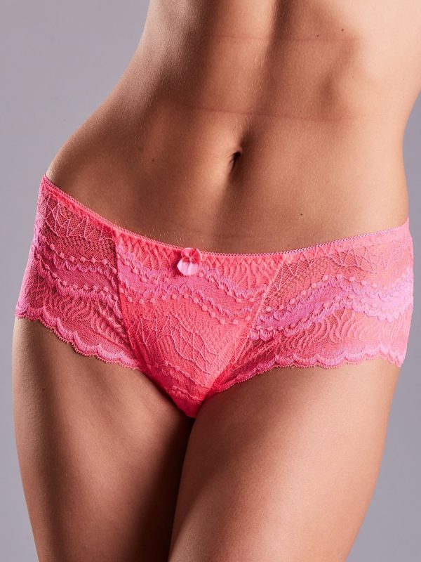 Wholesale Fluo Pink Lace Panties For Women