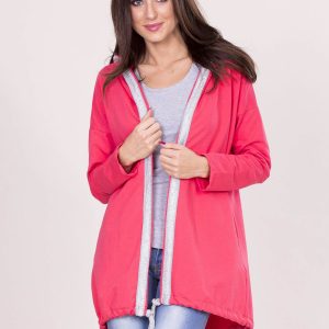 Wholesale Coral sweatshirt cover with hood