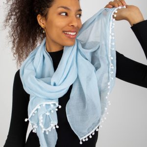 Wholesale Light Blue Women's Sling with Decorative Trim