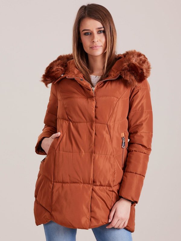 Wholesale Brown Women's Winter Jacket