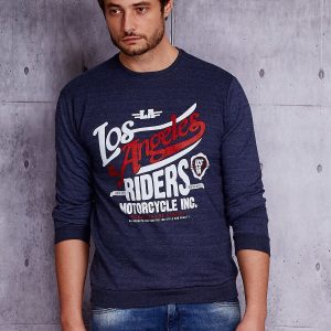 Wholesale Dark blue sweatshirt for men Los Angeles