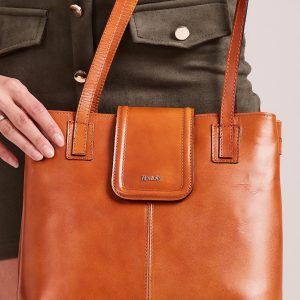 Wholesale Women's Camel Leather Handbag