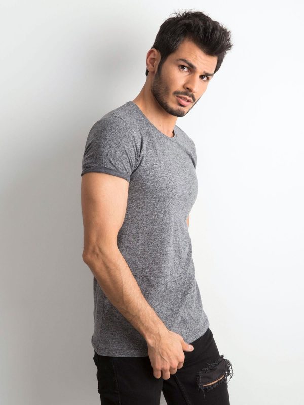 Wholesale Graphite melange men's t-shirt