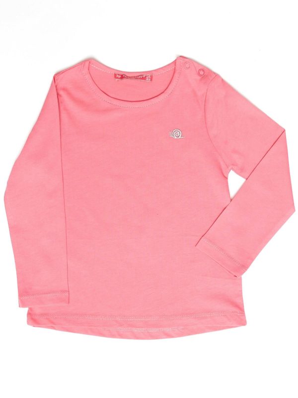 Wholesale Pink Plain Girls' Blouse