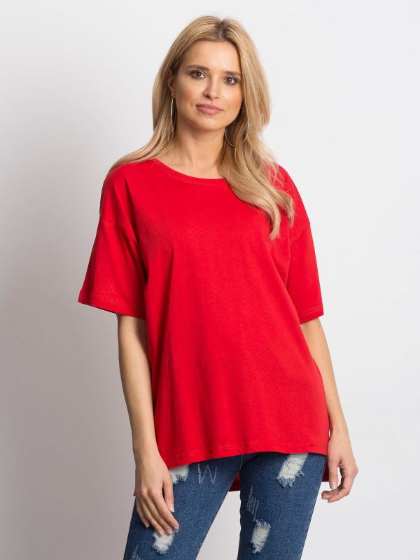 Wholesale Red Casual T-Shirt