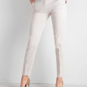 Wholesale Light beige straight cut women's trousers