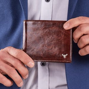 Wholesale Brown Leather Horizontal Wallet