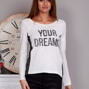 Wholesale BLOUSE WITH SEQUINS YOUR DREAMS ecru