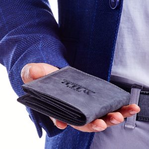 Wholesale Black puréed men's wallet