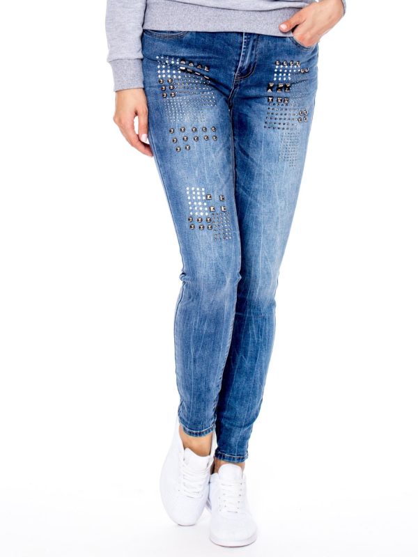 Wholesale Blue jeans for women with applique