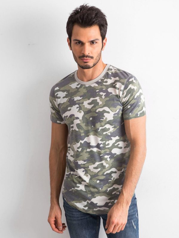 Wholesale Men's camouflage cotton t-shirt