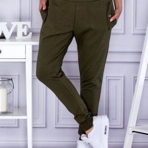 Wholesale Khaki sweatpants with pockets