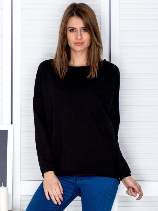 Wholesale Black sweatshirt with bead strip