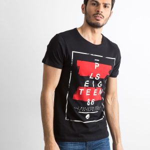 Wholesale Men's T-shirt with print black