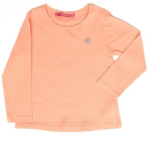 Wholesale Orange Plain Girls' Blouse