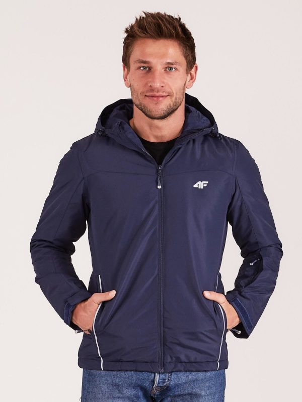 Wholesale 4F Navy Blue Ski Jacket for Man