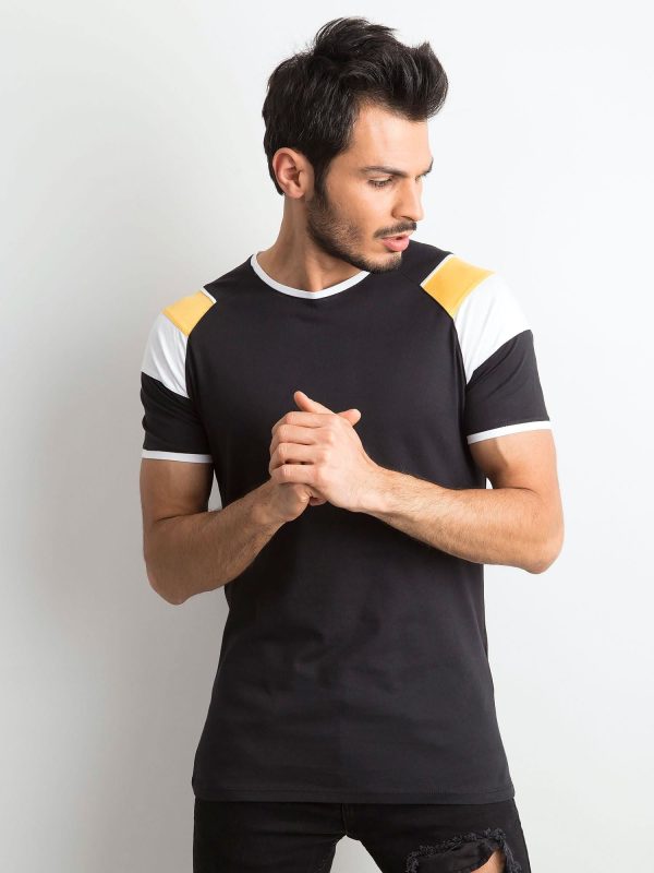 Wholesale Black Men's Cotton T-Shirt