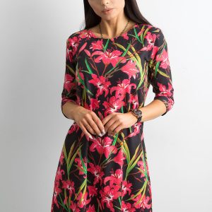 Wholesale Dress black in lilies