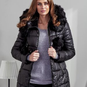 Wholesale Black jacket with pomponics