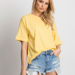 Wholesale Yellow Casual T-Shirt