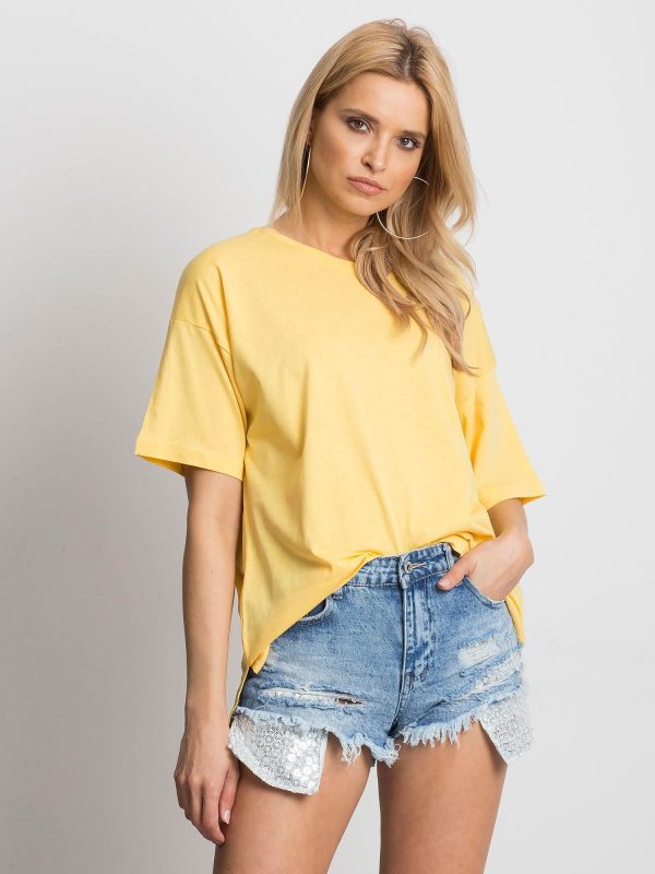 Wholesale Yellow Casual T-Shirt