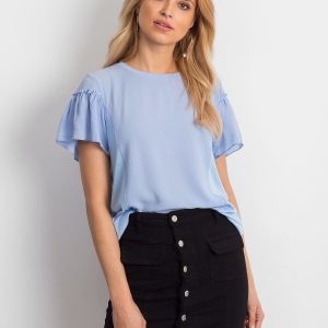 Wholesale Blue airy blouse for women