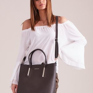 Wholesale Graphite Elegant Bag With Detachable Strap