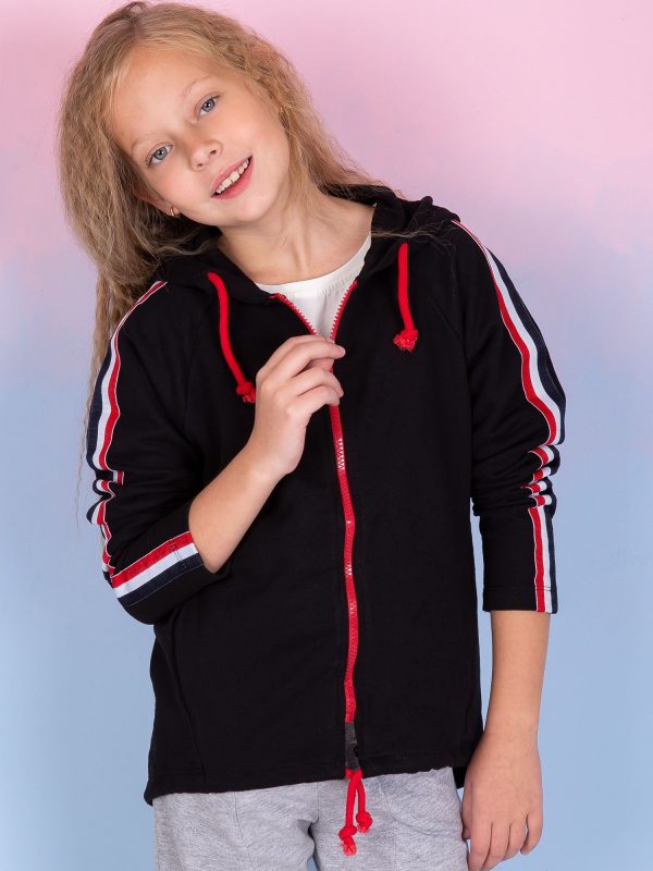 Wholesale Black hoodie for girl