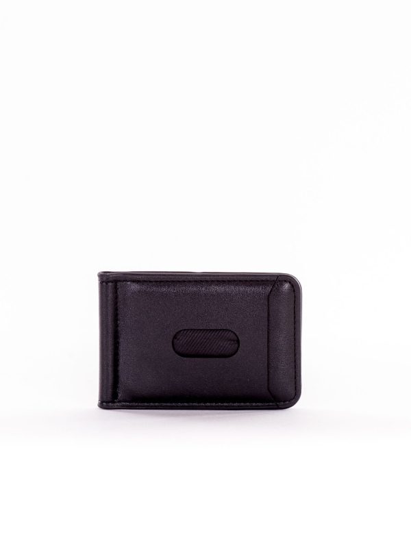 Wholesale Black matte mini wallet for banknotes and cards