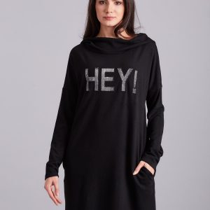 Wholesale Black Hooded Dress