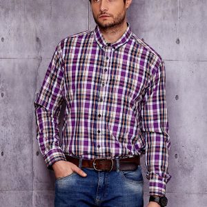 Wholesale Purple Plus Size Men's Shirt