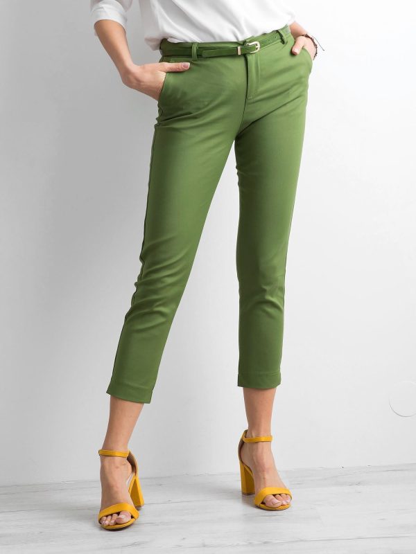 Wholesale Green classic pants 7/8