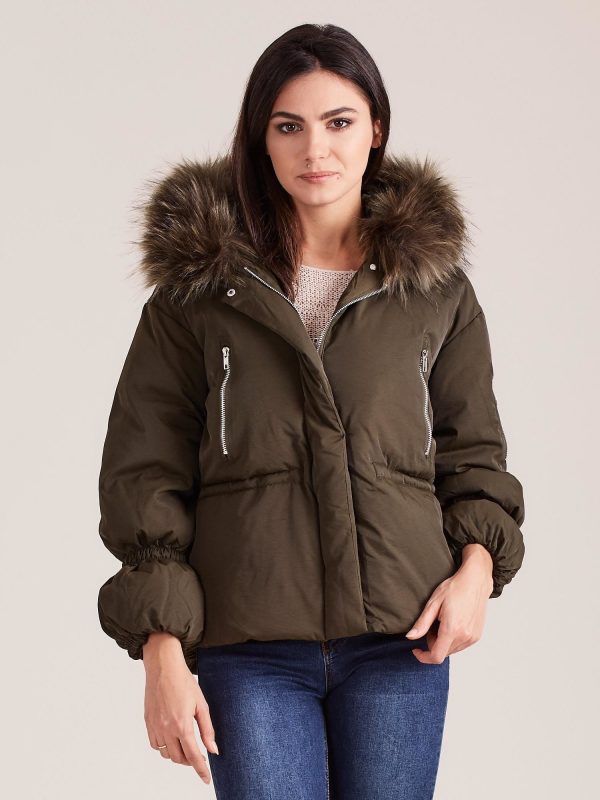 Wholesale Khaki women's jacket for winter