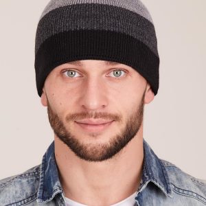 Wholesale Grey Striped Men's Hat