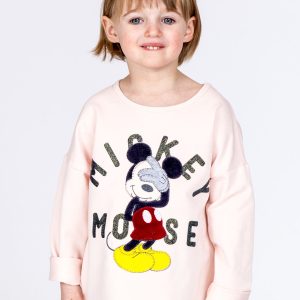 Wholesale Peach girl blouse with MICKEY MOUSE