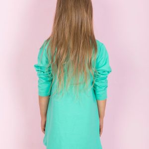 Wholesale Mint tunic for a girl with applications