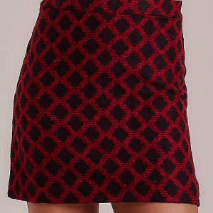 Wholesale Red skirt with diamonds