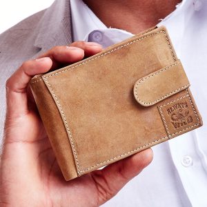 Wholesale Wallet for men light brown with snap