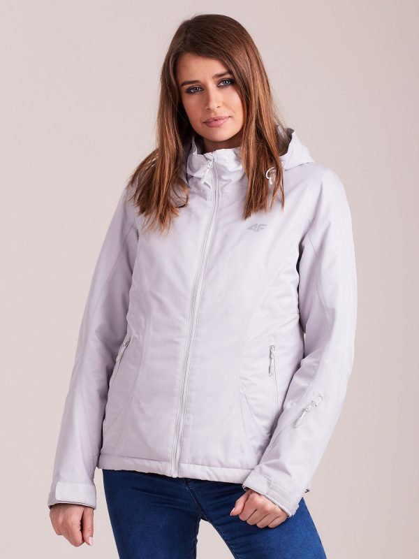 Wholesale 4F Light Grey Ski Jacket