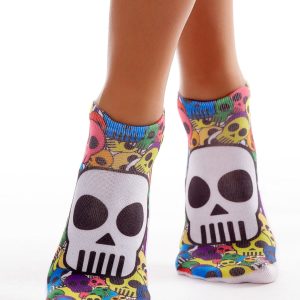 Wholesale Women's feet in colorful skulls